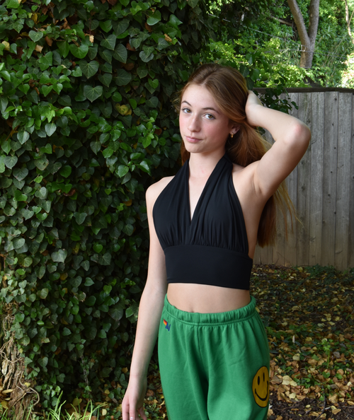 The Billie Black Halter Top by 8apart