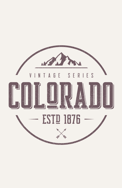 Colorado Vintage Series Crop Top Grey by Colorado Threads Clothing