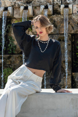 Remi White Wide-Leg Pants – Elegant Women's High-Waist Trousers