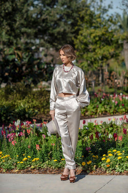 Sophie Beige Pants by Le Réussi®