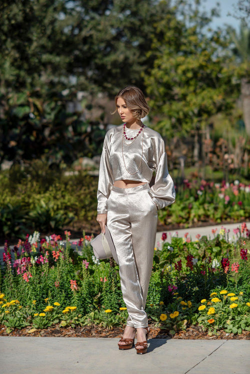 Sophie Beige Pants by Le Réussi®