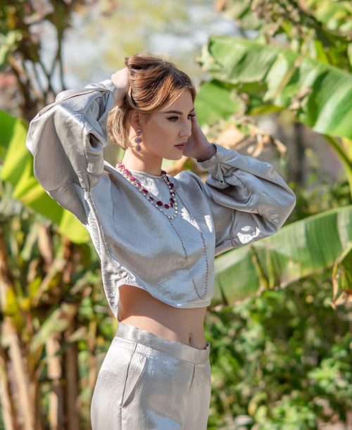 Sophie Beige Pants by Le Réussi®