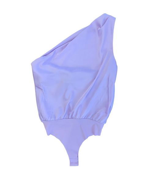 The Dolly One Shoulder Lilac Bodysuit by 8apart