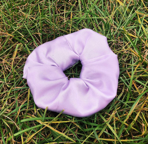 Satin Lavender Scrunchie