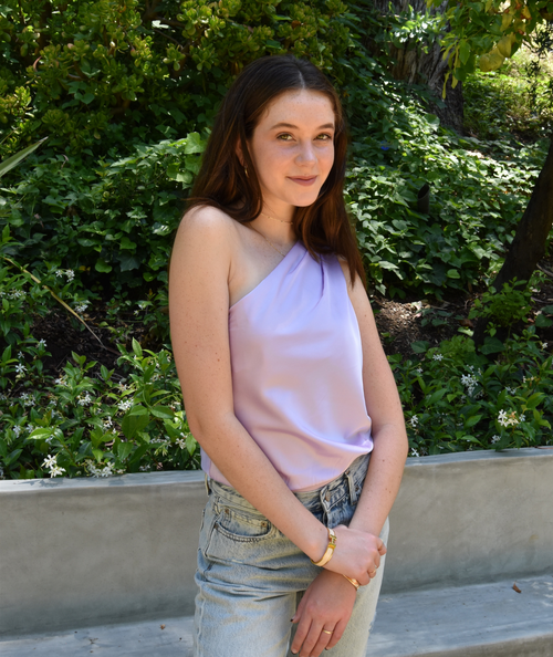The Dolly One Shoulder Lilac Bodysuit by 8apart