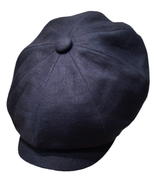 "Applejack Linen Gatsby" Flat Cap