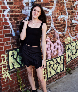 The Gabby Lace Trim Black Tank by 8apart