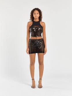 Sequin Mini Skirt