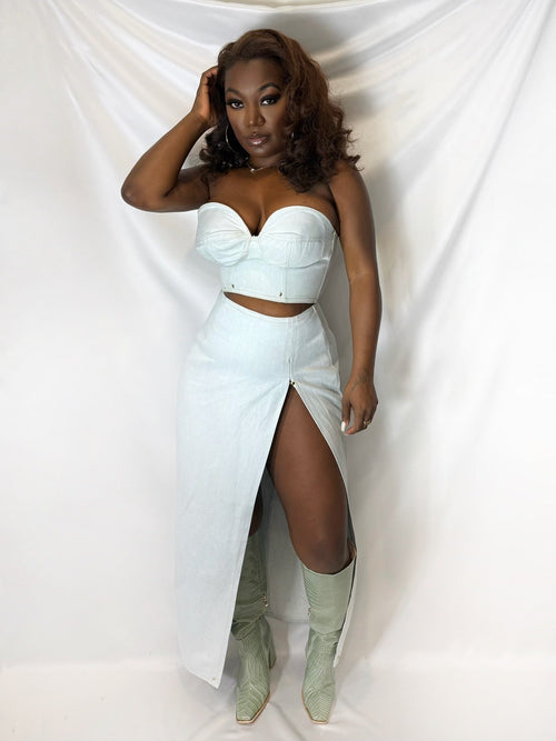 Jenny Jet Maxi Skirt by Lenese Calleea The Brand.