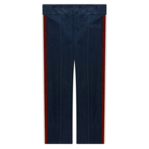 NAVY WOOL TRACK PANT by ioywav