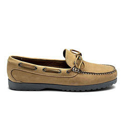 In Stock Men's Canoe Shoe: Balsam Leather Charcoal CL