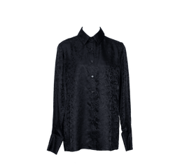 Elegance Silk Blouse in Black Paisley by Le Réussi®