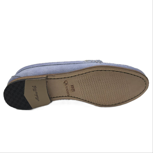 KKB Penny Loafer: Light Blue Pastel Suede by Quoddy.com