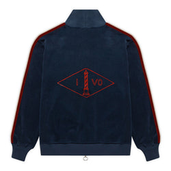 NAVY WOOL TRACK JACKET by ioywav