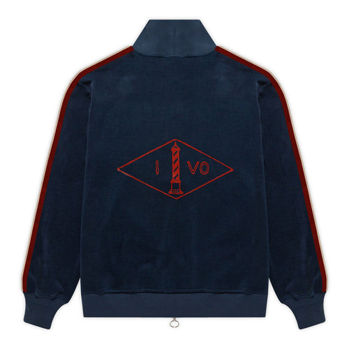 NAVY WOOL TRACK JACKET by ioywav