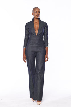 Joselyn Jumpsuit Denim by Lenese Calleea The Brand.