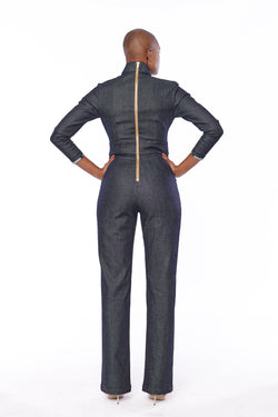 Joselyn Jumpsuit Denim by Lenese Calleea The Brand.