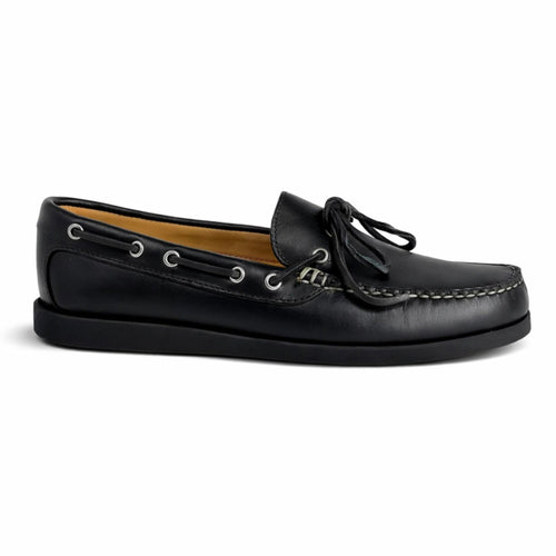 In Stock Men’s Canoe Shoe: Black