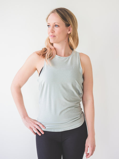 Mint Tie Back Tank