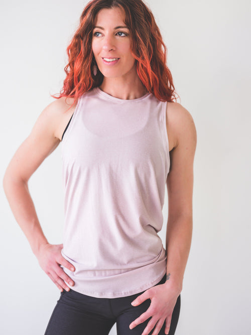 Blush Tie Back Tank