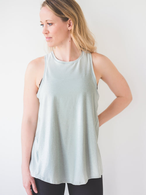 Mint Tie Back Tank
