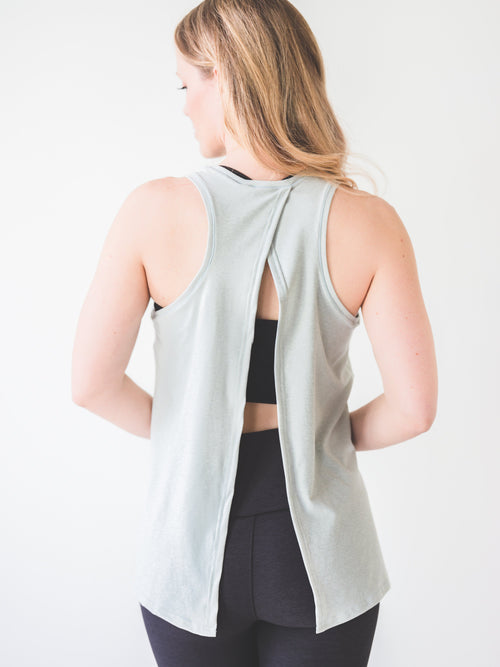 Mint Tie Back Tank