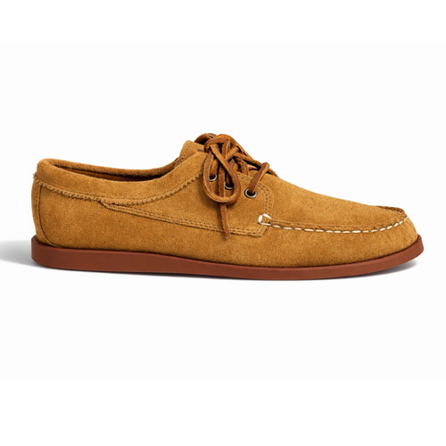 In Stock Men’s Blucher Shoe: Toast Suede