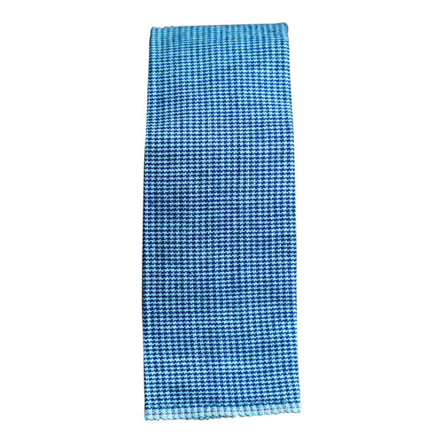 Chambray Houndstooth Tie by Bridge & Boro