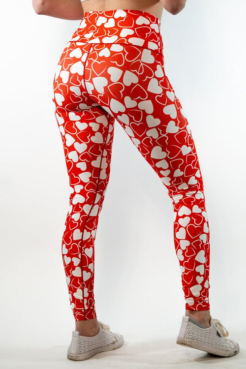 Limited Edition Candy Hearts Yoga Pants by Colorado Threads Clothing