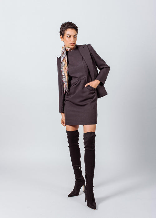 Luxe Charcoal Blazer by Le Réussi®