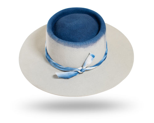 "Empyrean" Rabbit Fur Felt Hat by B.M. Franklin & Co