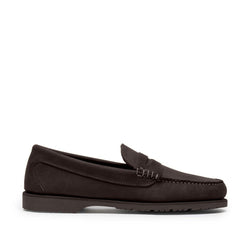 Men’s Penny Nubuck LE: Dark Brown by Quoddy.com