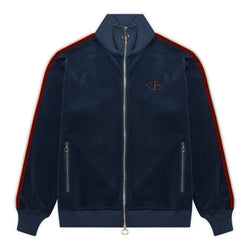 NAVY WOOL TRACK JACKET by ioywav