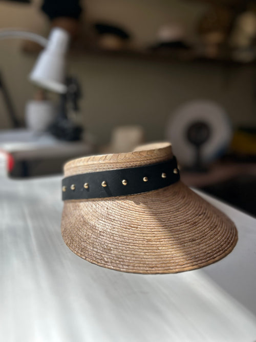 BKMC Studs Visor by The Brooklyn Millinery Company