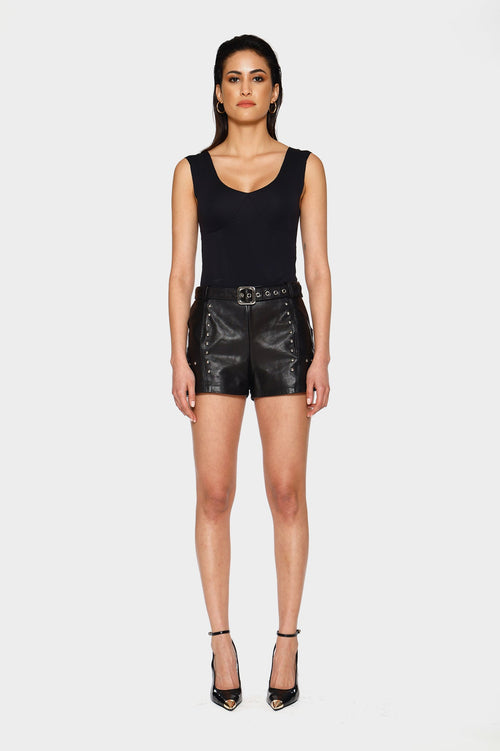 Rock-Studded Short by Kajal New York