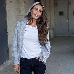 Hooded Button Down by Bridge & Boro