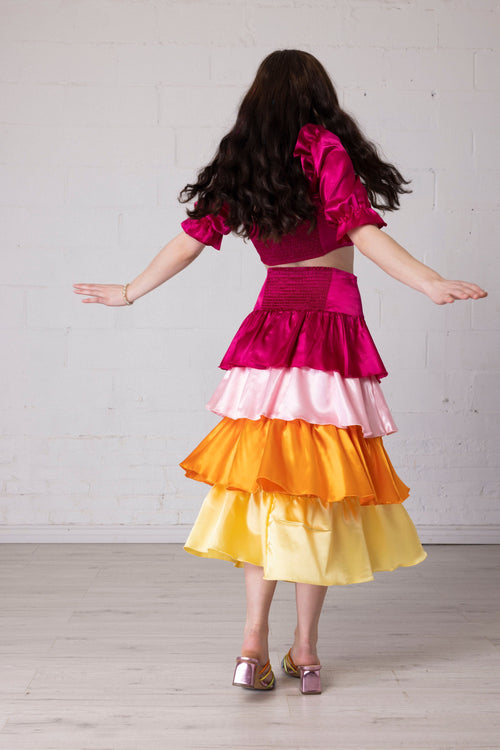 Keeley Skirt | Sunset Multi by House of Blythe