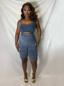 Jesse’ Jet Denim Shorts by Lenese Calleea The Brand.