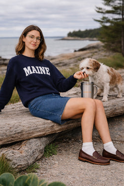 In Stock Women's Penny Loafer Leather: Brown