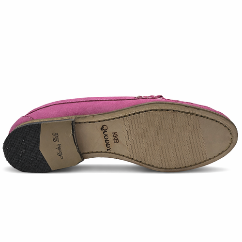 KKB Penny Loafer: Brilliant Pink Suede