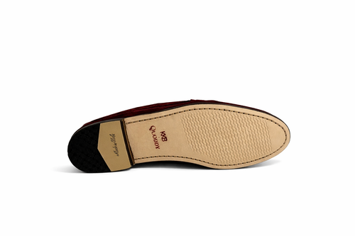 KKB Penny Loafer: Burgundy Suede