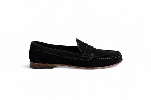 KKB Penny Loafer: Black Suede
