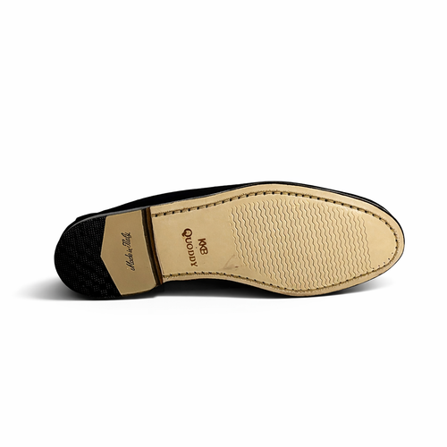 KKB Penny Loafer: Black Suede