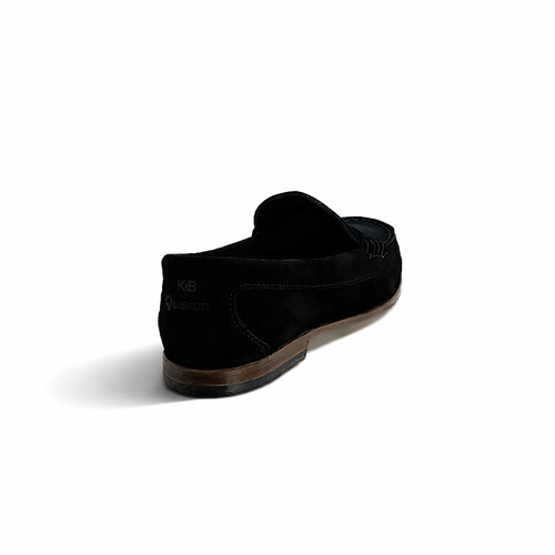 KKB Penny Loafer: Black Suede