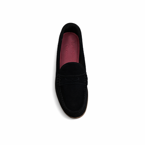 KKB Penny Loafer: Black Suede