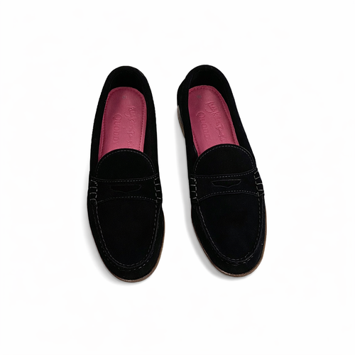 KKB Penny Loafer: Black Suede