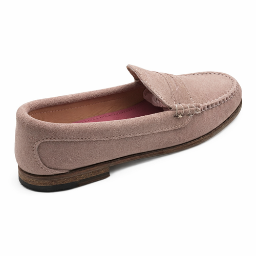KKB Penny Loafer:  Pink Suede
