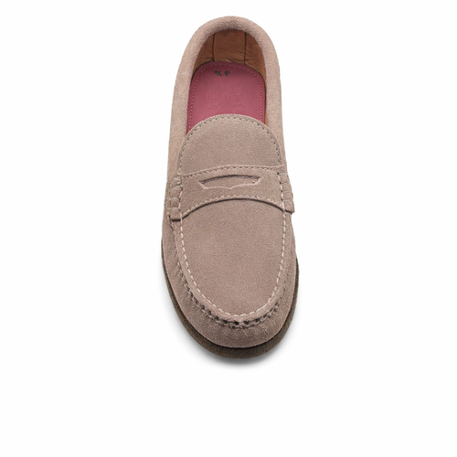 KKB Penny Loafer:  Pink Suede