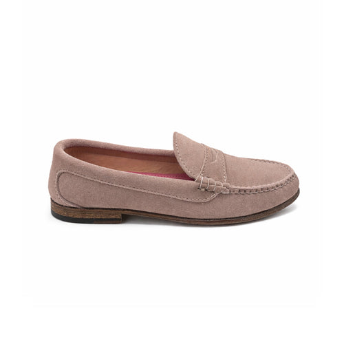 KKB Penny Loafer:  Pink Suede