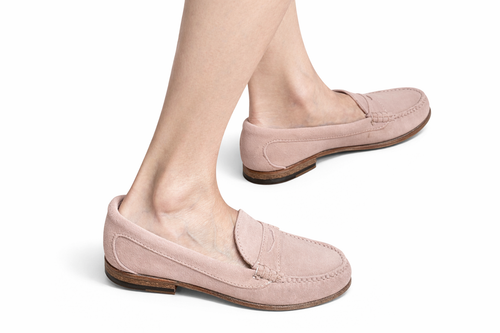 KKB Penny Loafer:  Pink Suede